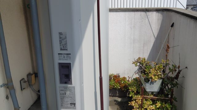 半田市　電気温水器交換工事　画像