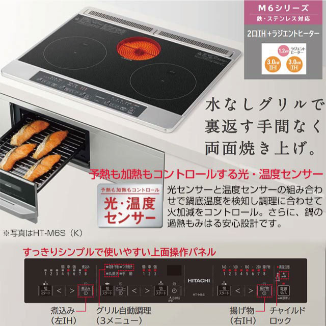 日立IH M6シリーズ 日立 HT-M60S 性能表