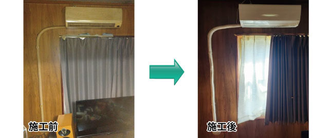 名古屋市　エアコン交換工事　室内機画像