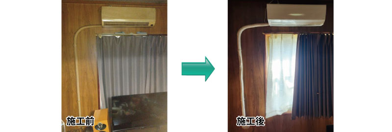 名古屋市　エアコン交換工事　室内機画像